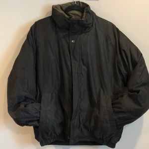 Oversized Claiborne Black Down Jacket Sz L